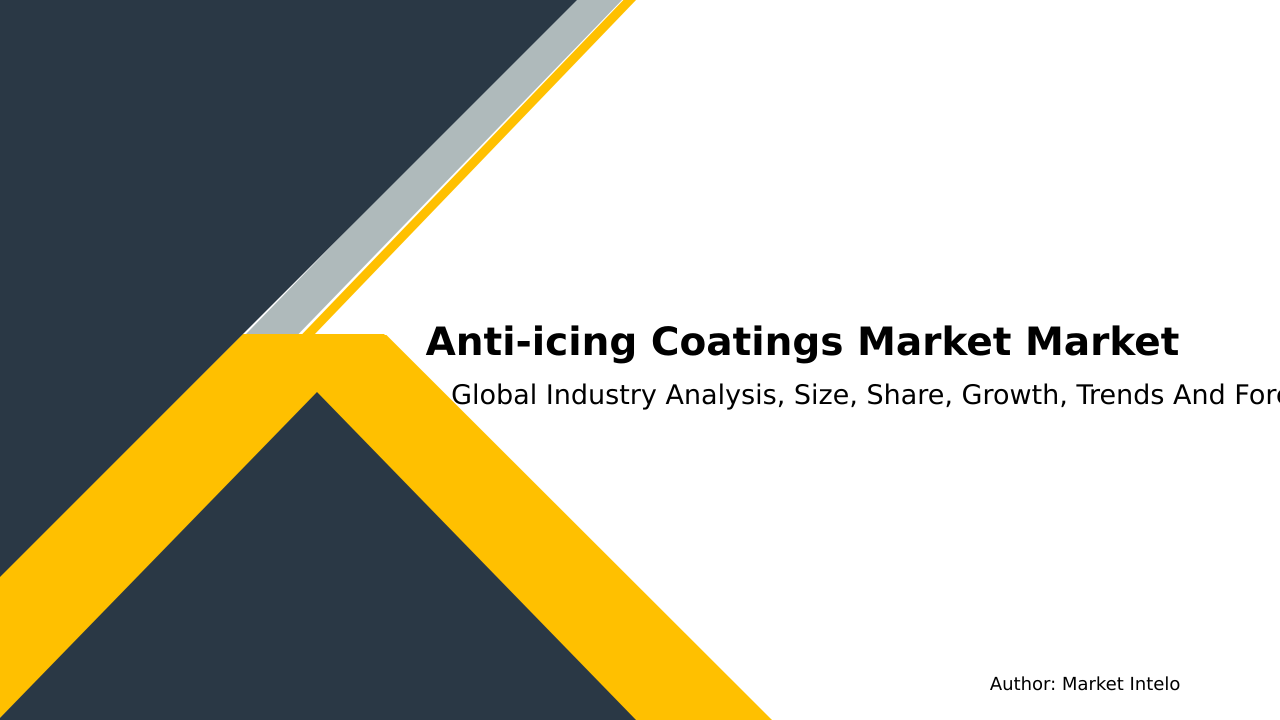 Anti-icing Coatings Market Research Report 2033