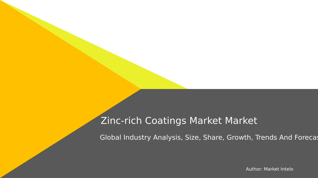 Zinc-rich Coatings Market Research Report 2033